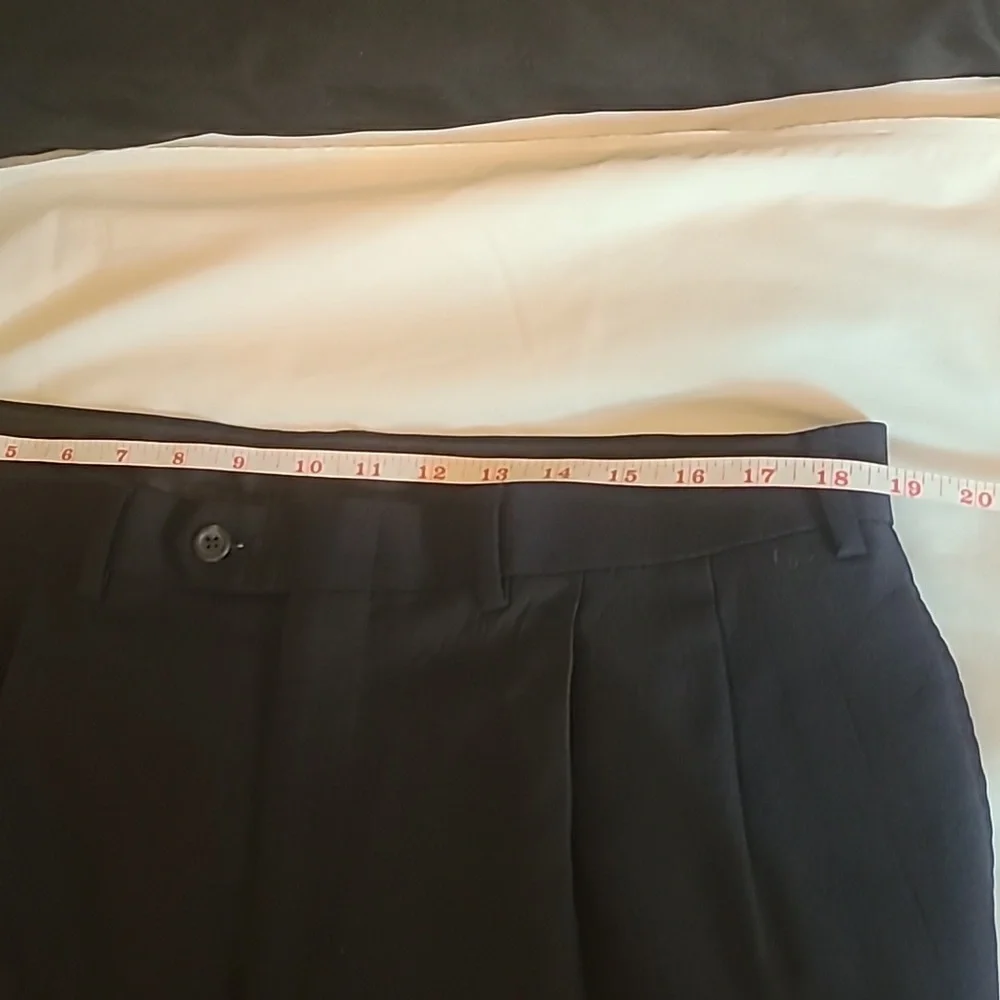 Lauren Ralph Lauren Total Comfort Dress Pants Navy Blue 38x30 Green Label Wool